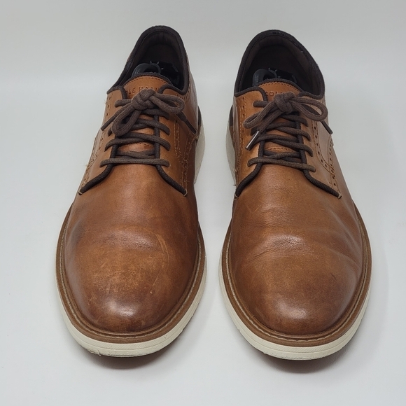 COLE HAAN GoTo Plain-Toe Tan Brown Casual Oxfords Shoes C34125 Men’s Size 11.5M